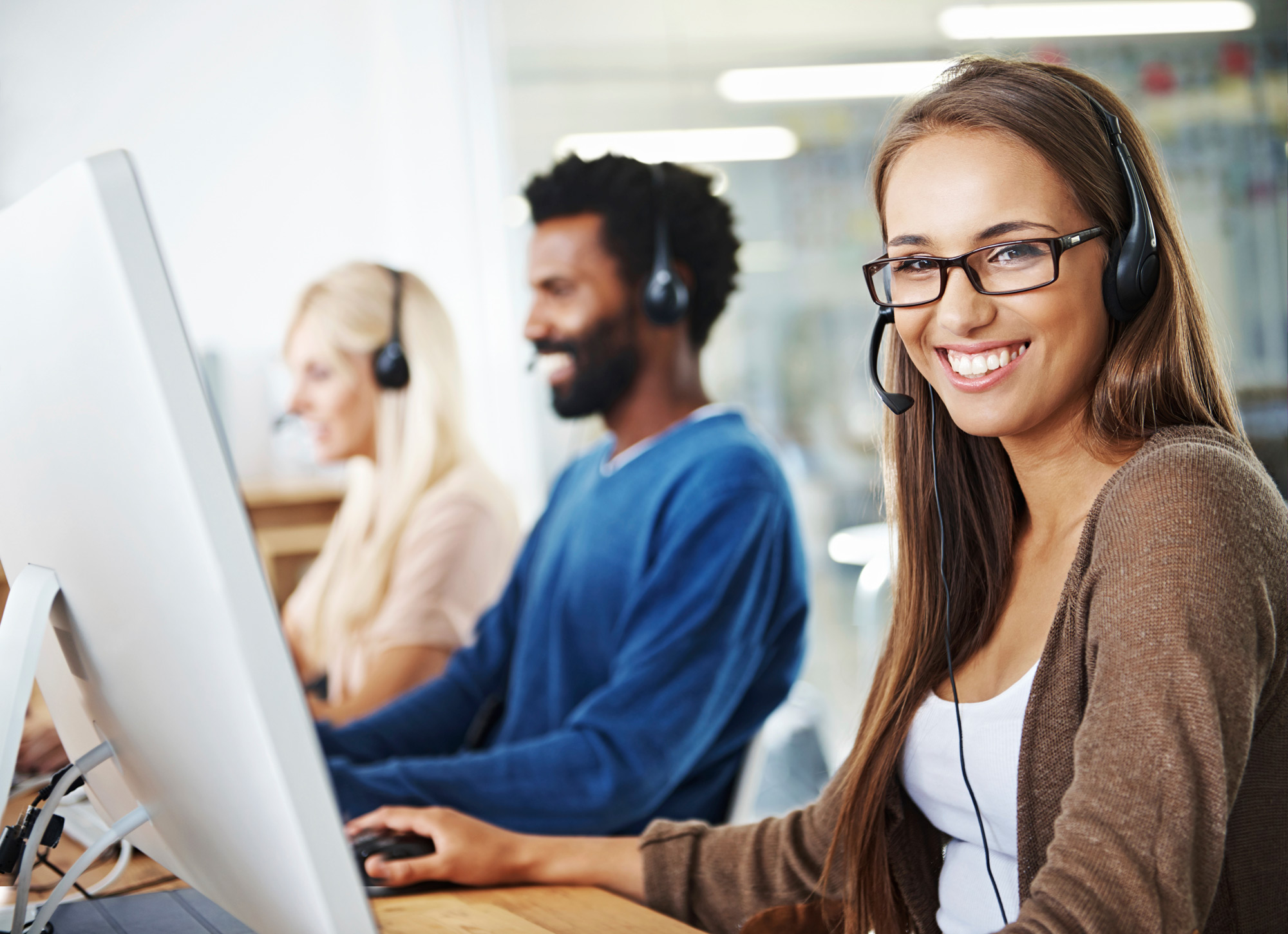 friendly customer service representative 